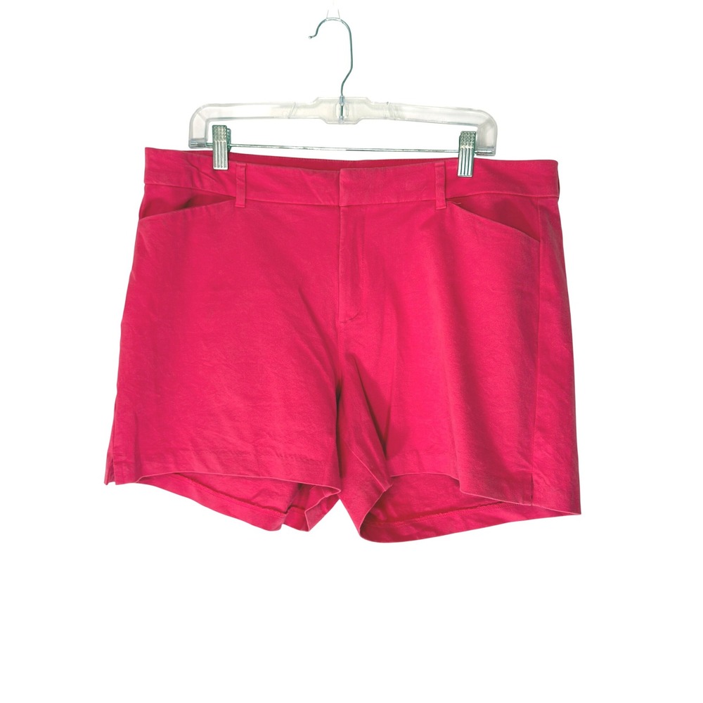 Old Navy Pink High Rise Pixie Short Secret Smooth Pockets Women's Casual Size 16